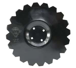 Talerz zębaty fi - 460 mm, grubość - 3,5 mm, 4 - otwory / rozstaw 98 mm, stal borowa 45-48hrc, Z-20; wewnętrznie przetłoczony Brona talerzowa, typ ARES 1680130040 Agro BULL 