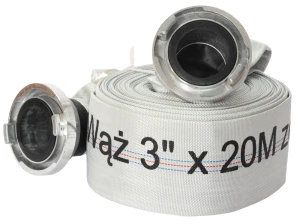 Wąż strażacki 3" 20m z końcówkami