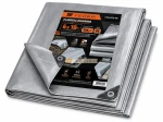 Plandeka MOCNA 6x10m (srebrna) gramatura 110g/m2 TEGER