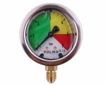 Manometr glicerynowy M63 0-6 bar gwint M12x1.5 dolne przyłącze. obudowa kwasoodporna. Opryskiwacz POLMO